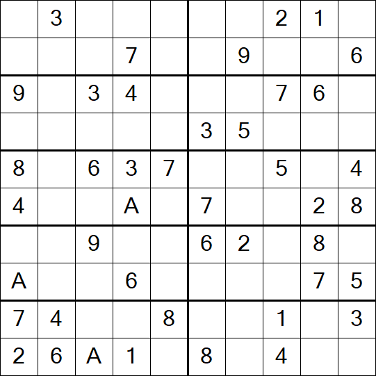 Sudoku 10x10 - Simple