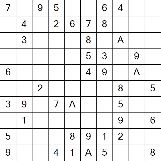 Sudoku 10x10 - Simple