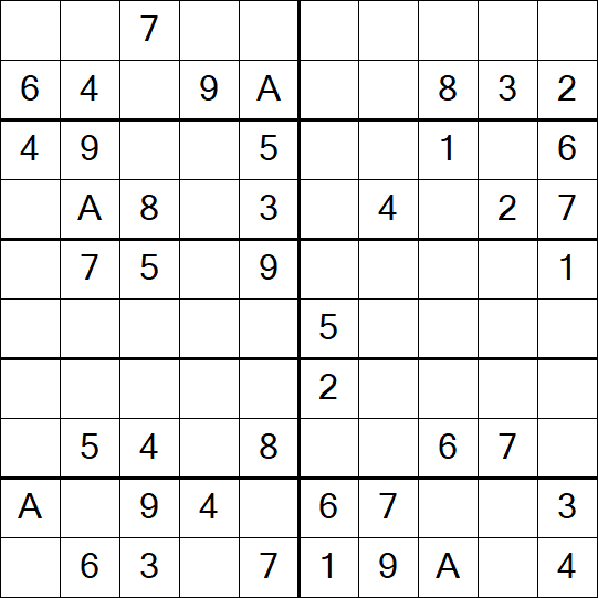 Sudoku 10x10 - Simple