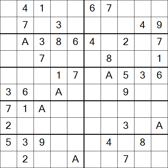 Sudoku 10x10 - Simple