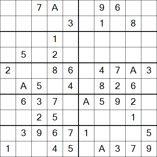 Sudoku 10x10 - Simple