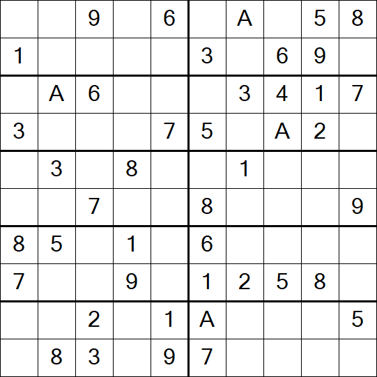 Sudoku 10x10 - Simple