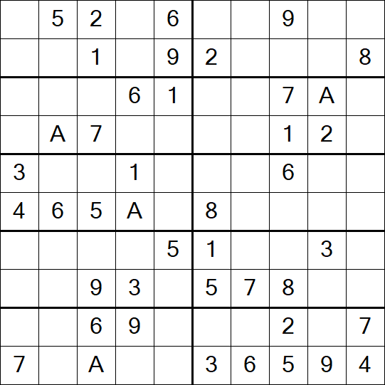 Sudoku 10x10 - Simple