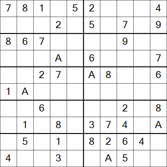 Sudoku 10x10 - Simple