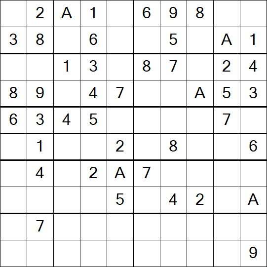 Sudoku 10x10 - Simple