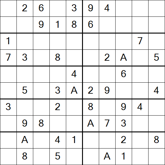 Sudoku 10x10 - Simple