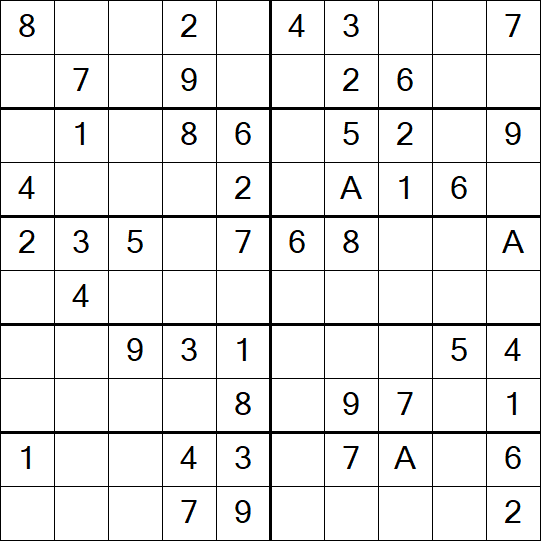 Sudoku 10x10 - Simple