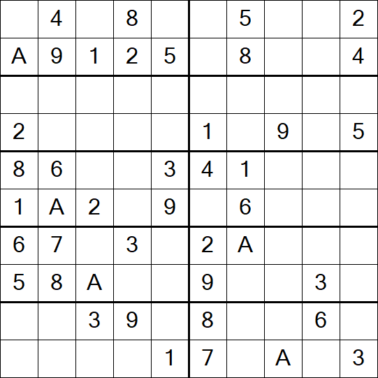 Sudoku 10x10 - Simple