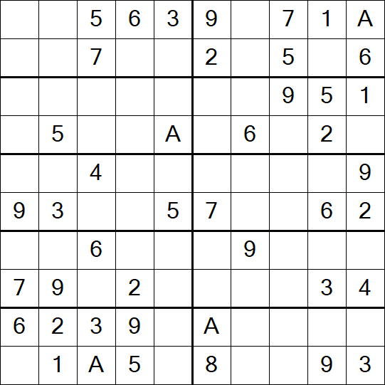 Sudoku 10x10 - Simple