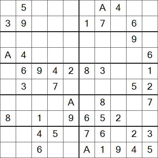 Sudoku 10x10 - Simple