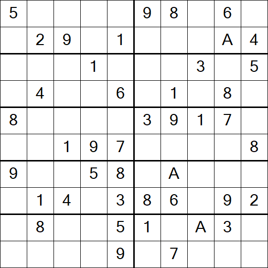 Sudoku 10x10 - Simple