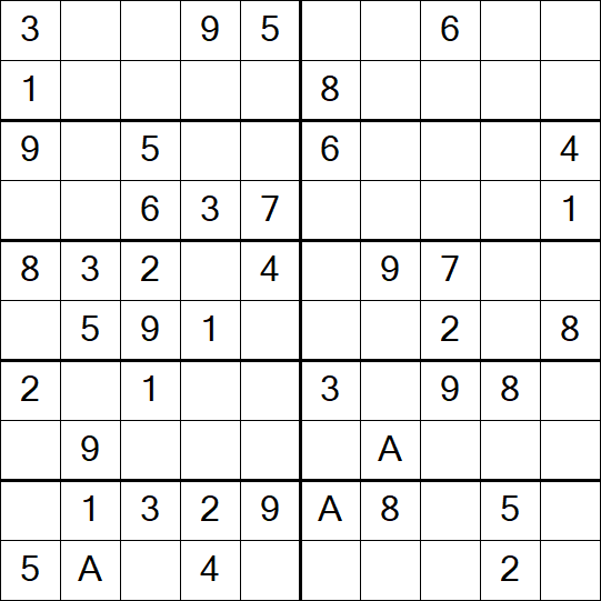 Sudoku 10x10 - Simple