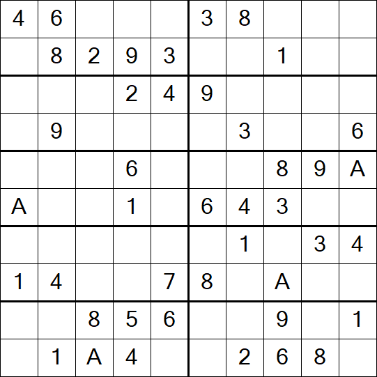 Sudoku 10x10 - Simple
