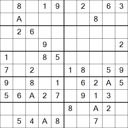 Sudoku 10x10 - Simple