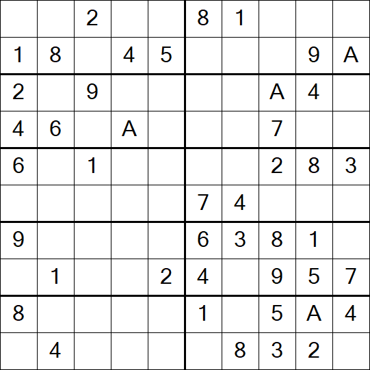 Sudoku 10x10 - Simple