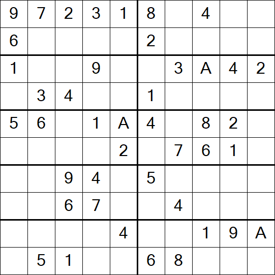 Sudoku 10x10 - Simple