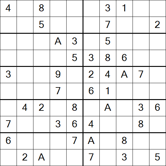 Sudoku 10x10 - Simple
