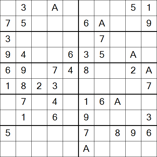 Sudoku 10x10 - Einfach