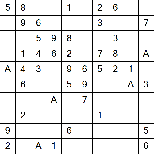 Sudoku 10x10 - Simple