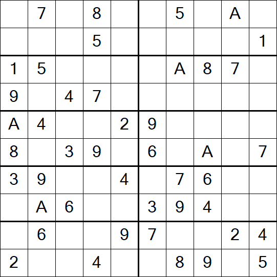 Sudoku 10x10 - Simple