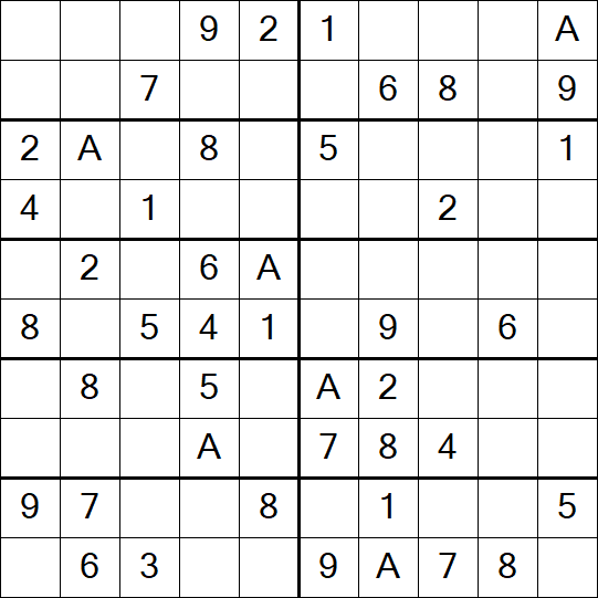 Sudoku 10x10 - Simple