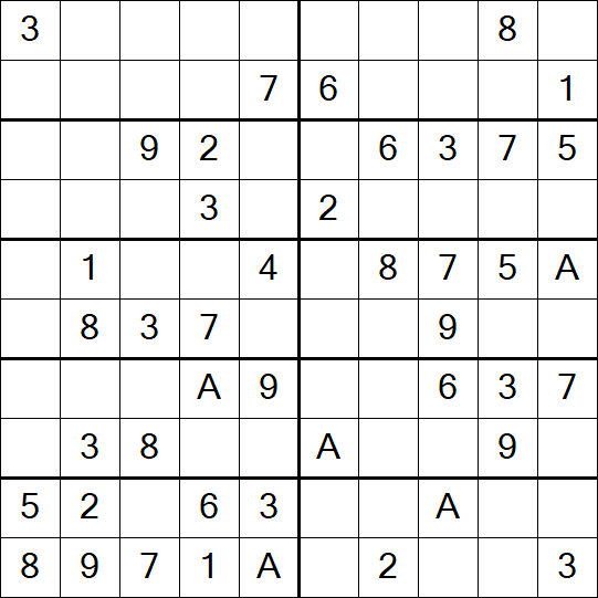 Sudoku 10x10 - Simple