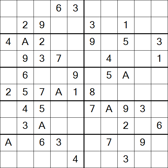 Sudoku 10x10 - Simple