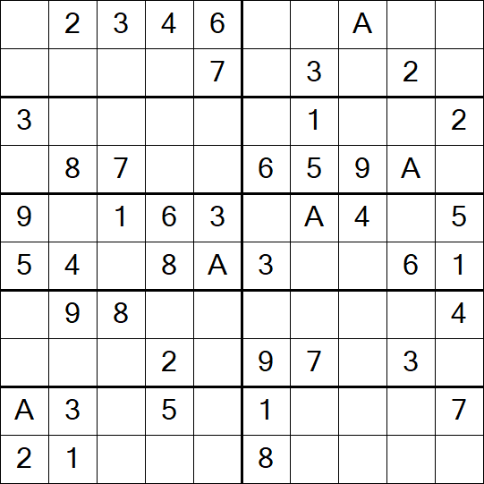 Sudoku 10x10 - Simple