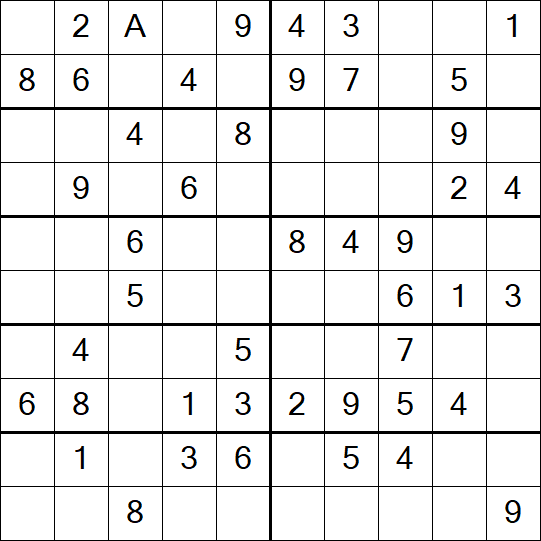 Sudoku 10x10 - Simple
