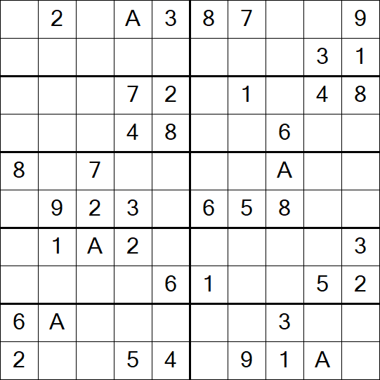 Sudoku 10x10 - Simple