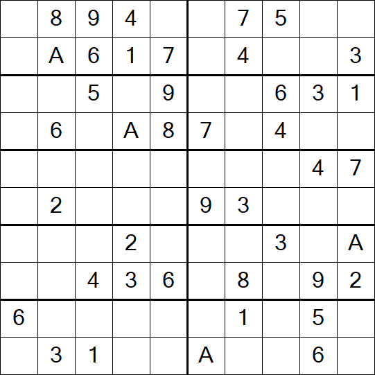 Sudoku 10x10 - Simple