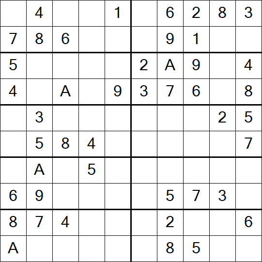 Sudoku 10x10 - Simple