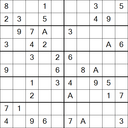 Sudoku 10x10 - Simple