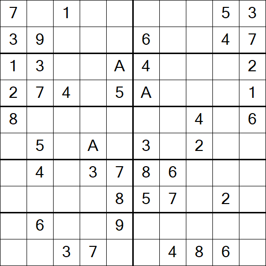 Sudoku 10x10 - Einfach