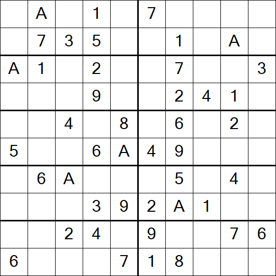 Sudoku 10x10 - Einfach