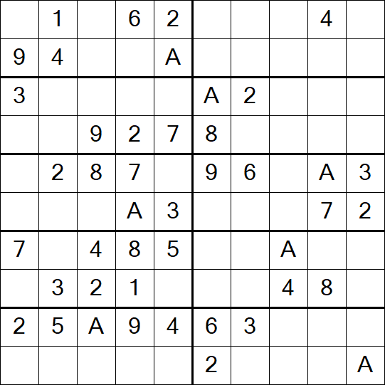 Sudoku 10x10 - Einfach
