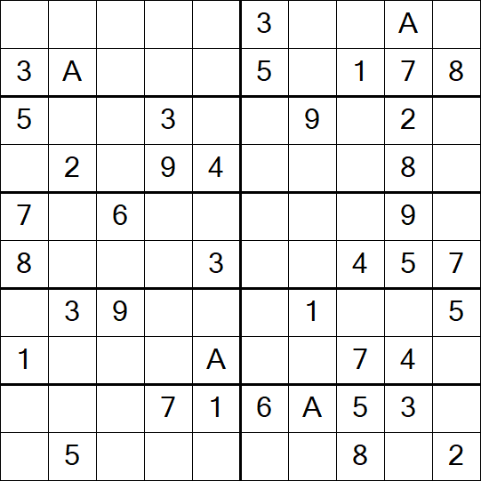 Sudoku 10x10 - Easy