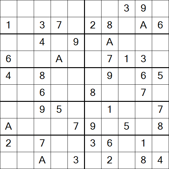 Sudoku 10x10 - Easy
