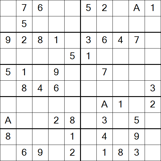 Sudoku 10x10 - Easy