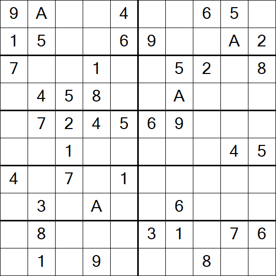 Sudoku 10x10 - Easy