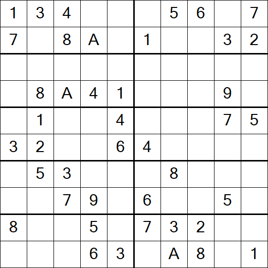 Sudoku 10x10 - Fácil