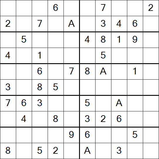 Sudoku 10x10 - Easy