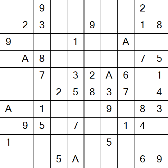Sudoku 10x10 - Easy