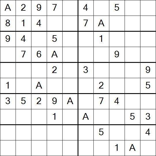 Sudoku 10x10 - Easy