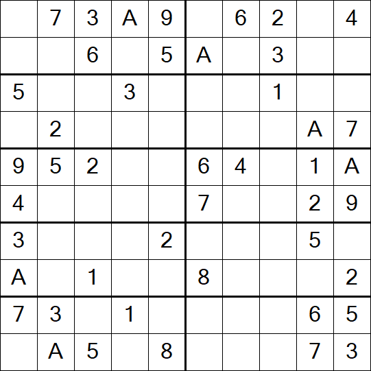 Sudoku 10x10 - Easy