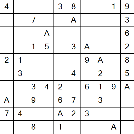 Sudoku 10x10 - Fácil