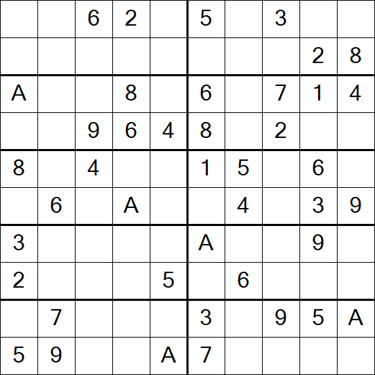 Sudoku 10x10 - Einfach