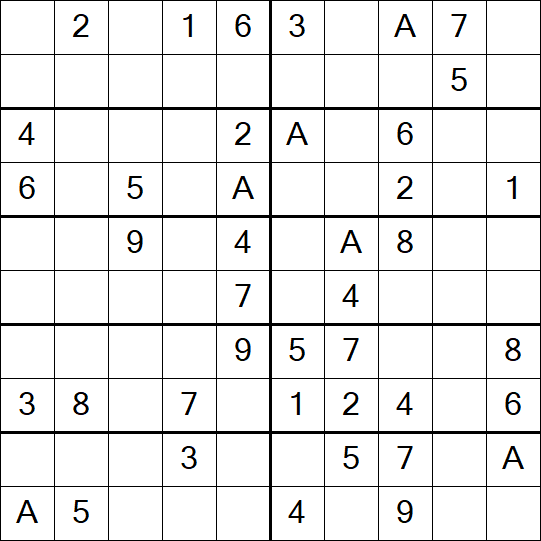 Sudoku 10x10 - Einfach
