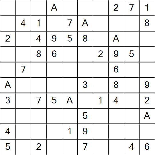 Sudoku 10x10 - Einfach