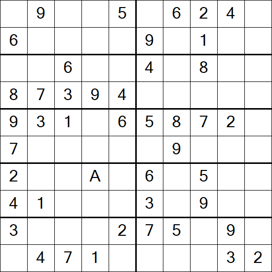 Sudoku 10x10 - Einfach